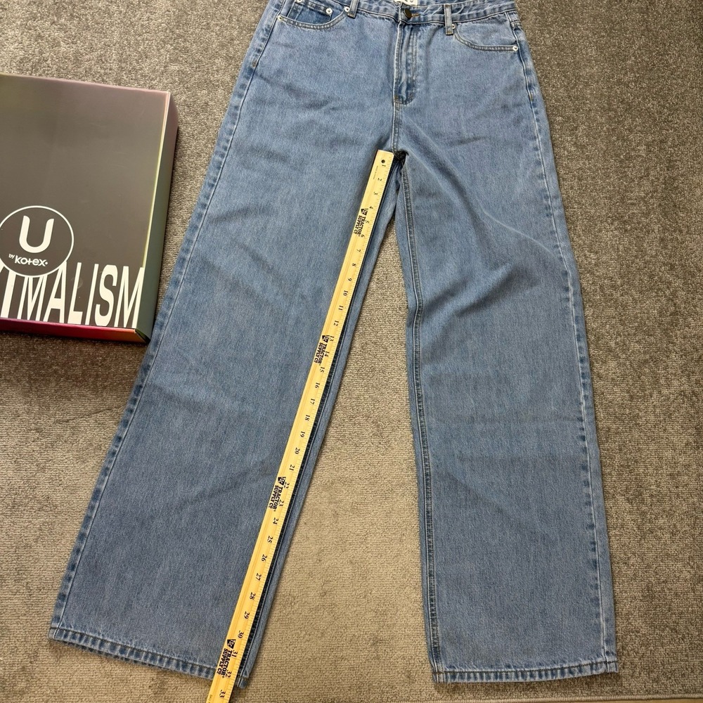U by Kotex Maximalism Denim Jeans Embroidered Clear Pocket Promotional Size 34 - Picture 6 of 11
